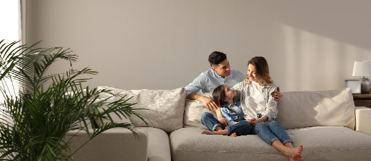 Couple Talking about HVAC Services in Calgary