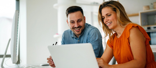 Man & Woman Searching for HVAC Services in Calgary