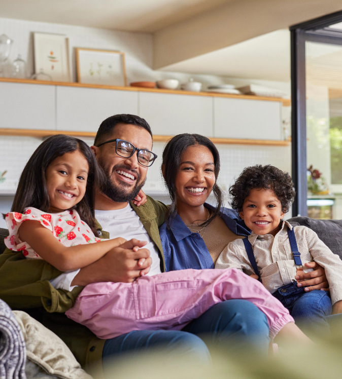 Happy Family after HVAC Services Calgary