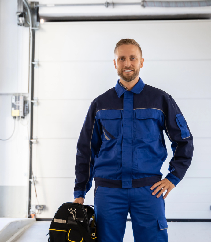 Man Smiling After Garage Heater Services in Calgary